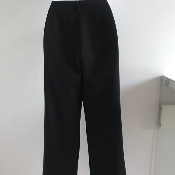 Sisley Black Straight Cut Lightweight Summer Pants Y2K 90’s - Picture 5 of 16